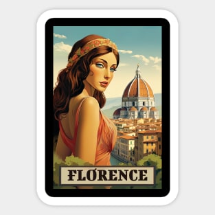 Florence, Italy, Poster Sticker